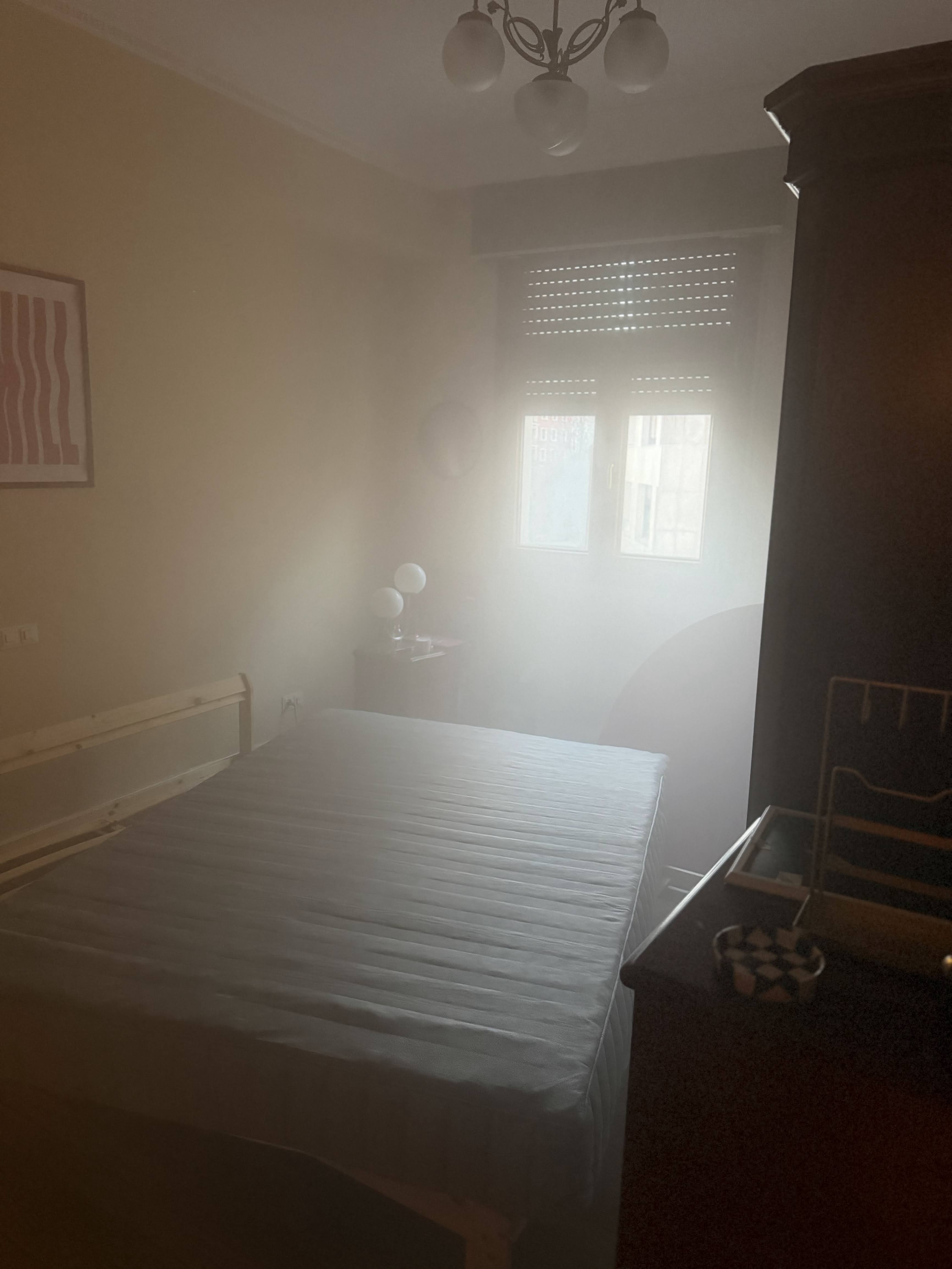 Técnico de Norplagas realizando una fumigación y control de plagas en un local comercial de Bizkaia.